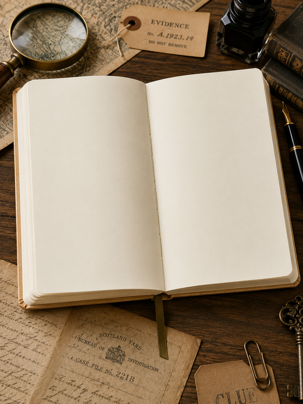 Detective's Journal | Vintage A5 Blank Notebook