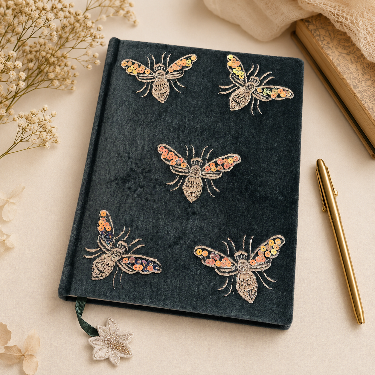 Velvet Bee Notebook front cover