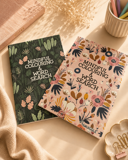 Mindful Colouring & Word Search Book